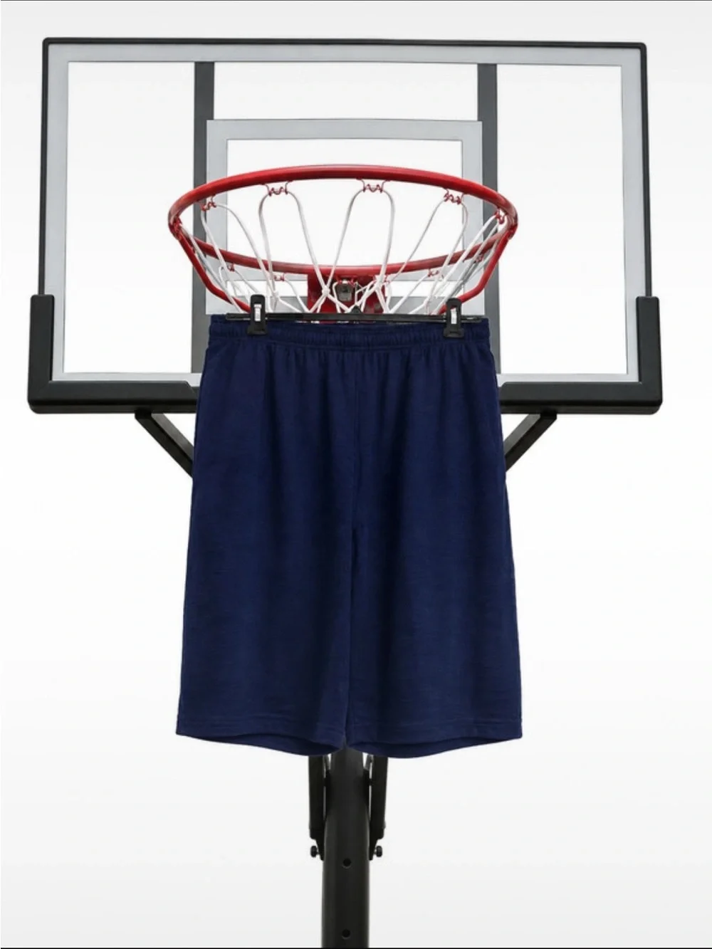 NBA Men's Navy Basketball Shorts with White Logo